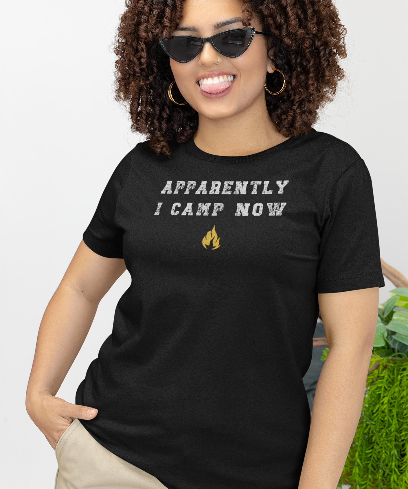 Apparently, I Camp Now Funny Camping Shirt for Outdoor Enthusiasts