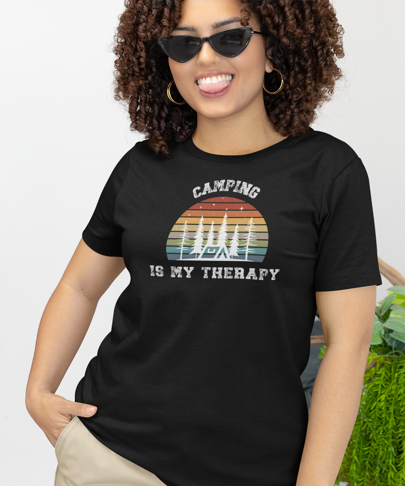 Color - Find Healing and Comfort in Our Camping is My Therapy Shirt