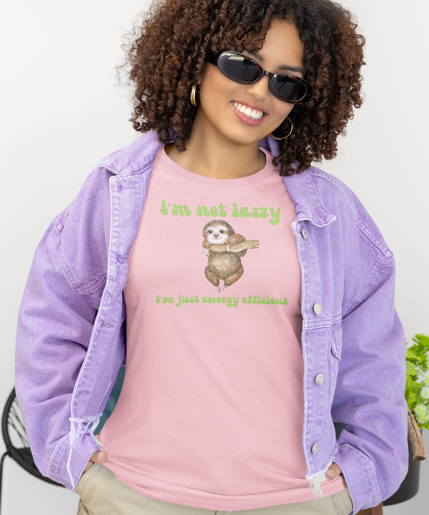 Embrace Slothful Efficiency with the "I'm Not Lazy I'm Just Energy Efficient Shirt"