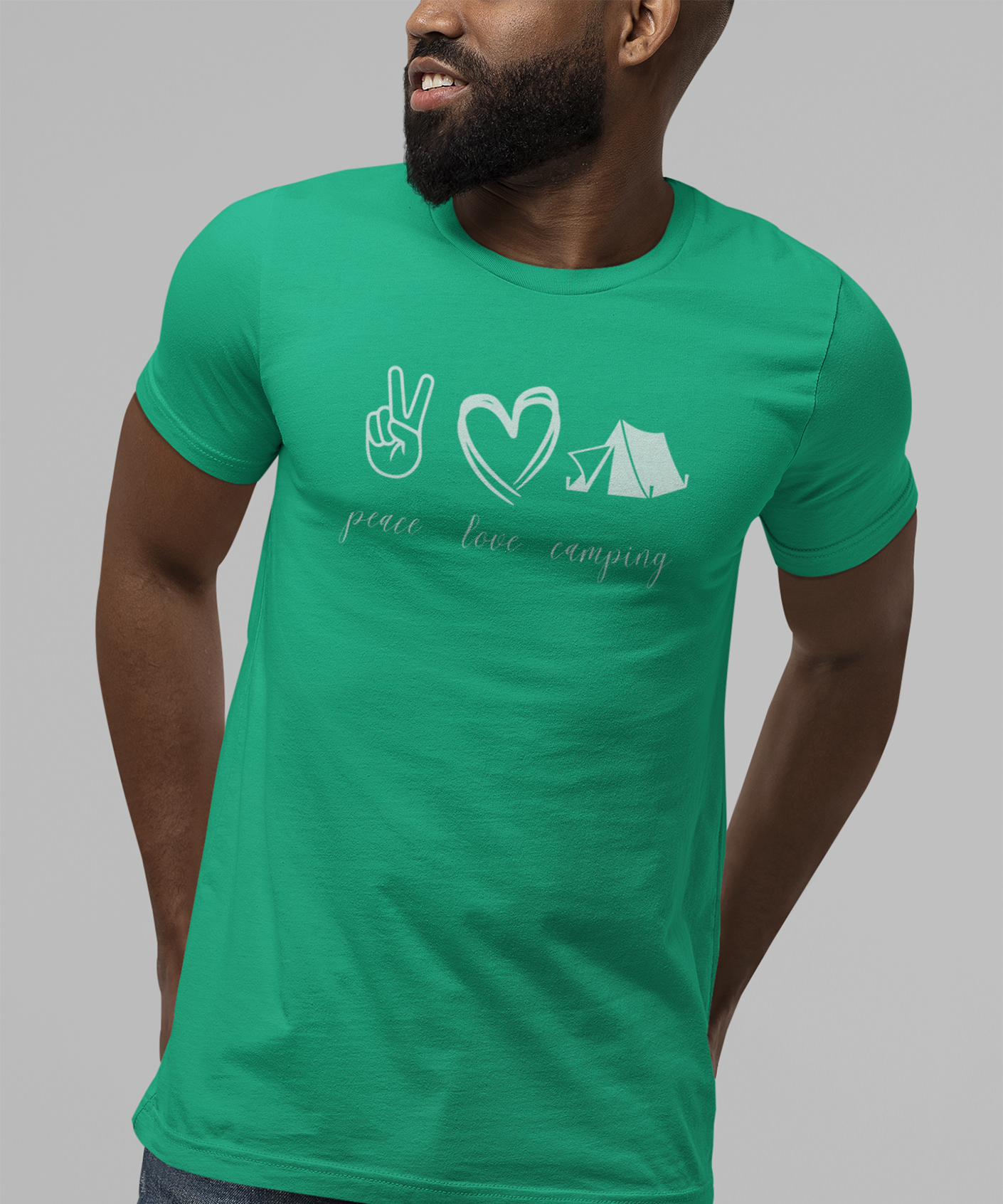 Peace, Love, Camping Shirt for Outdoor Enthusiasts