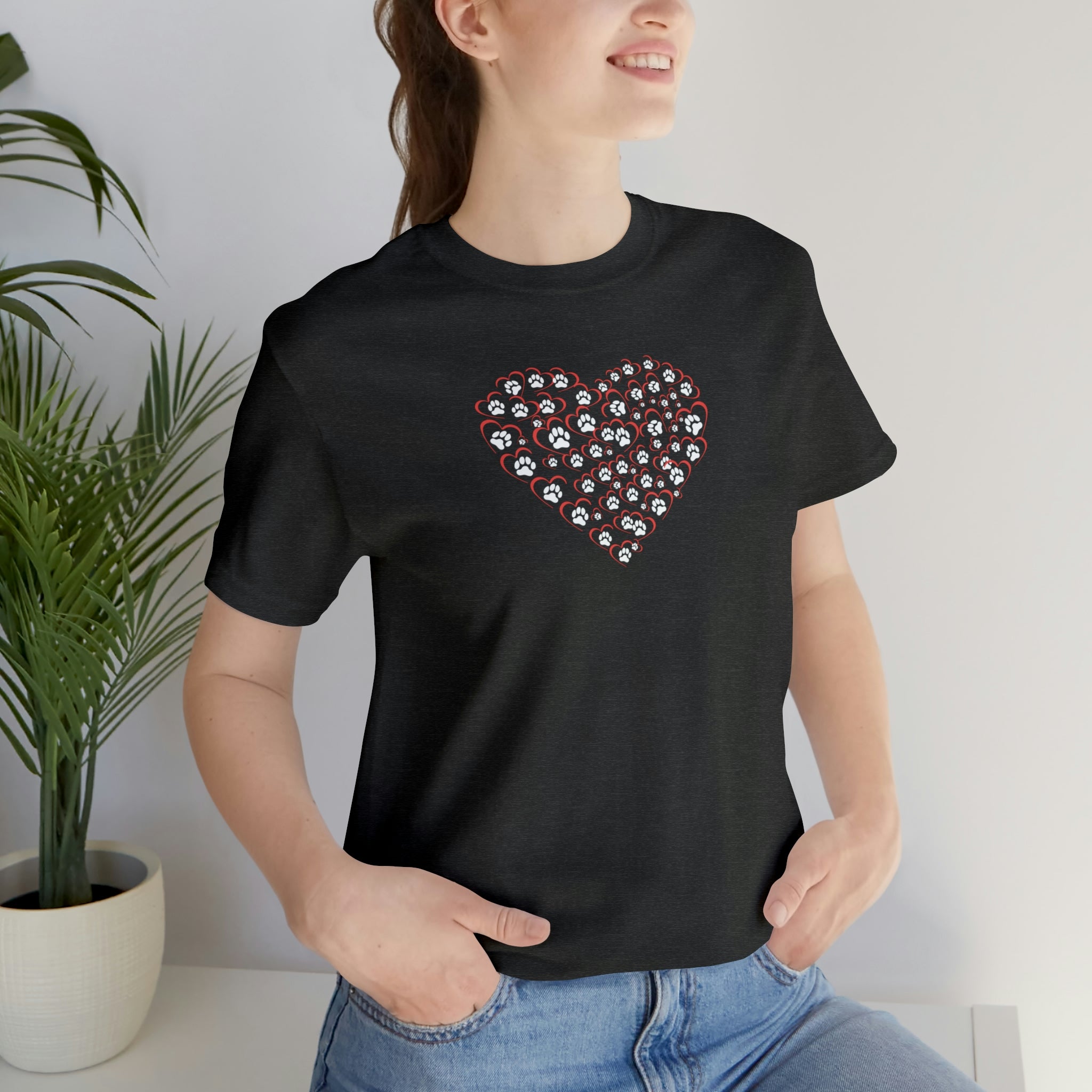 Spread Love with Our Heart-Printed Dog Shirt