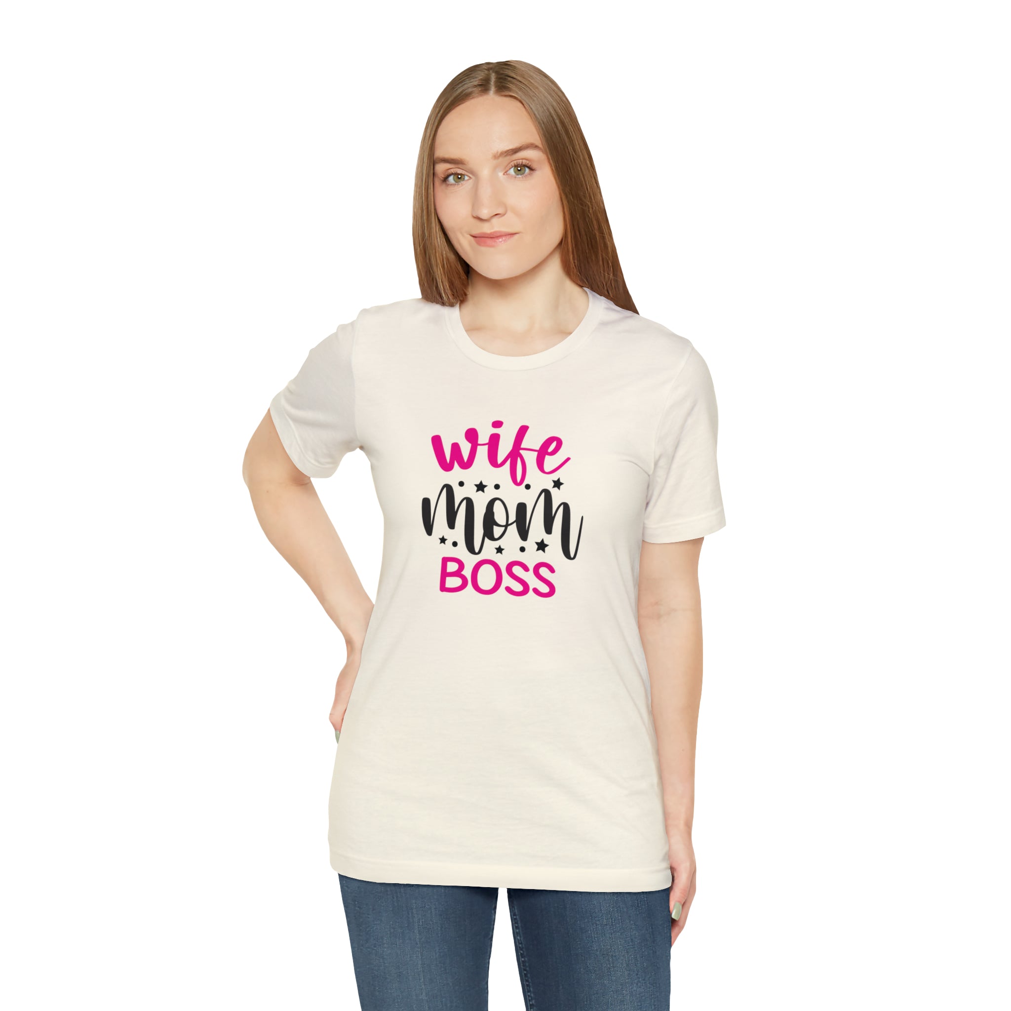 Wife Mom Boss Shirt - Empowering T-Shirt for Super Moms