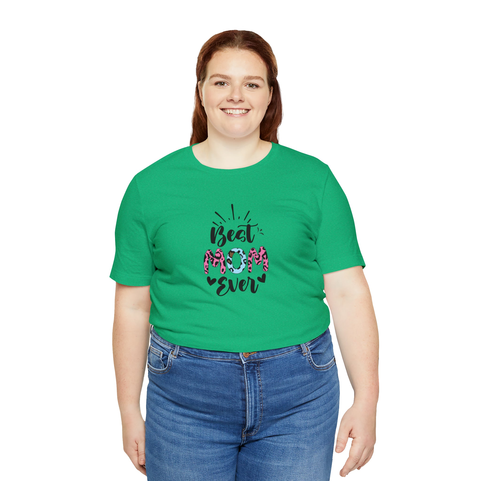 Celebrate Mother's Day with the Best Mom Ever Shirt in Colored Tiger Print