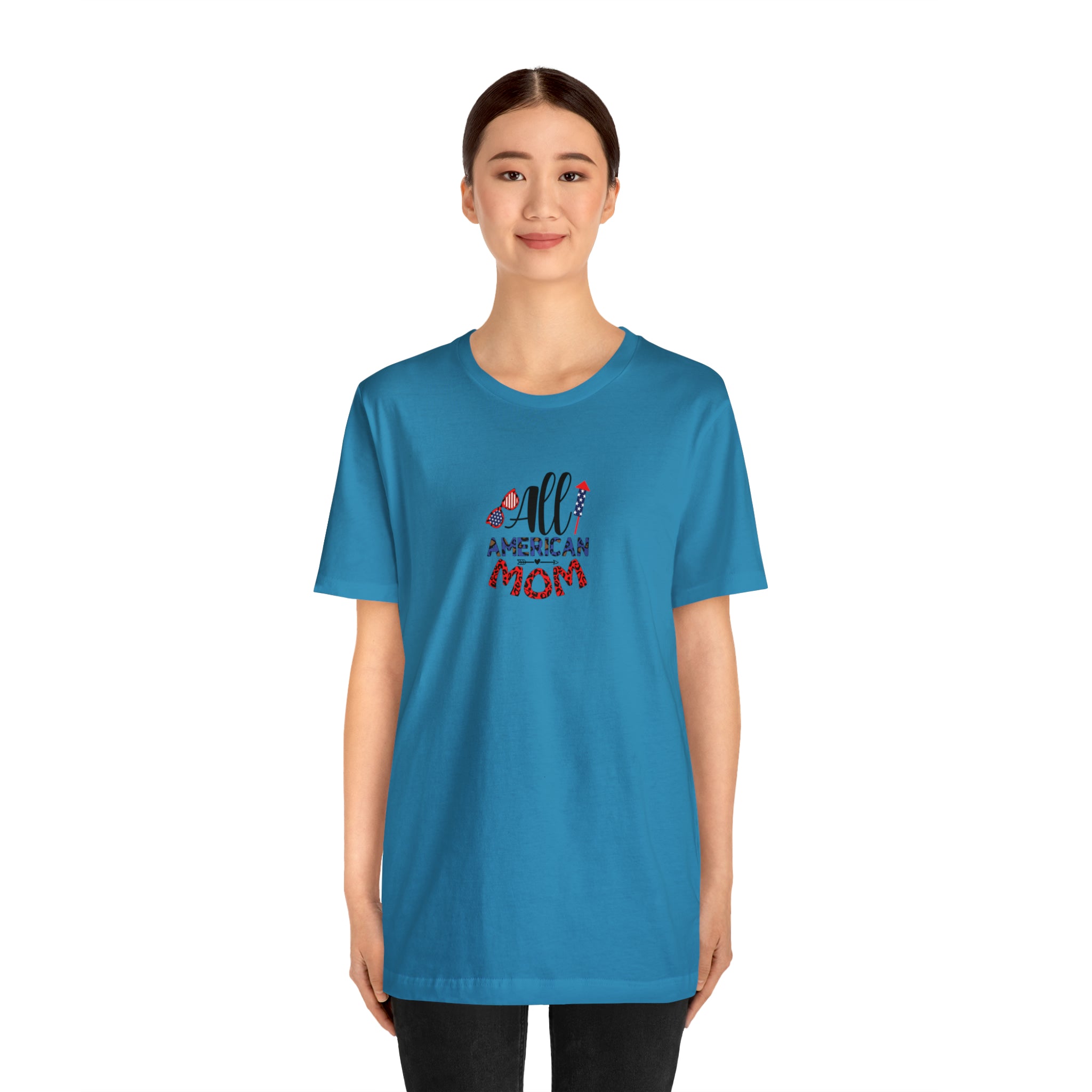 All American Mom Shirt - Patriotic Mother's Day Gift with Style