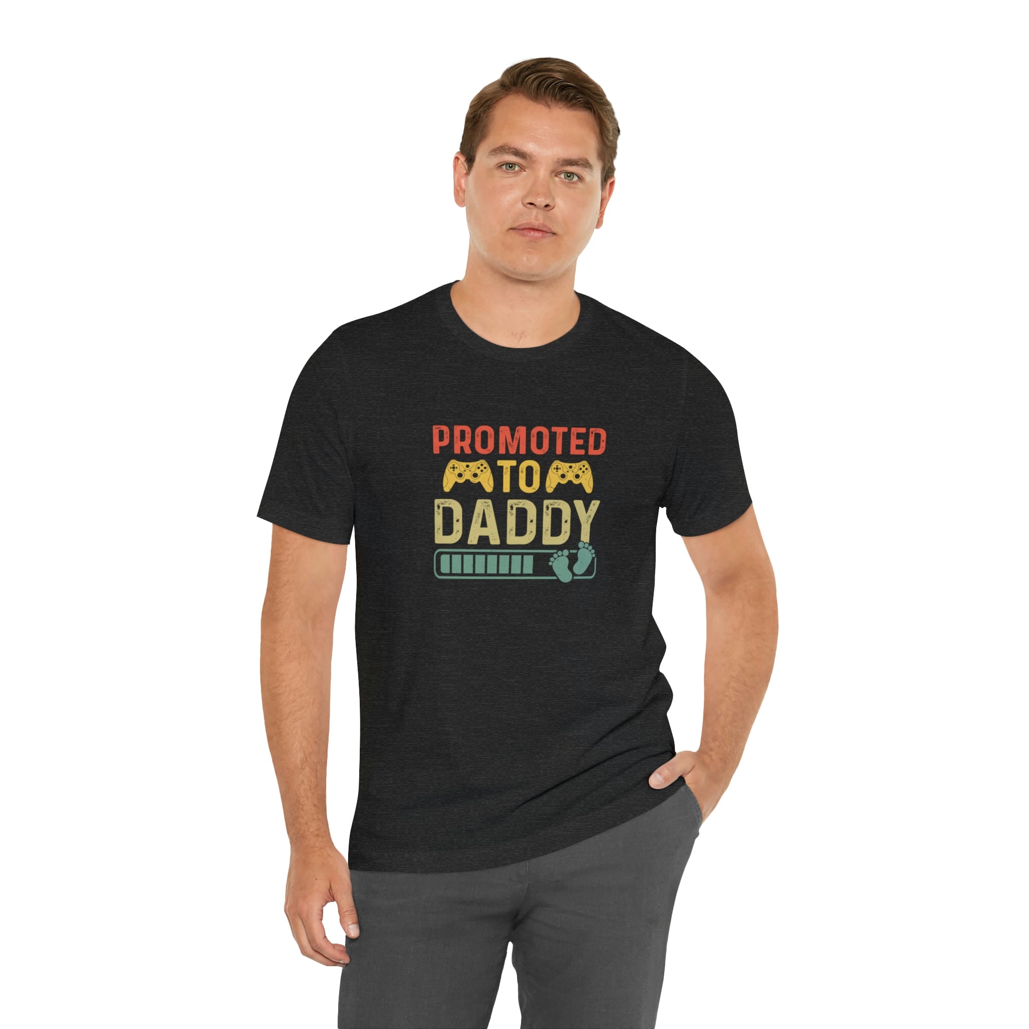 Celebrate Father's Day with the Promoted To Daddy Shirt