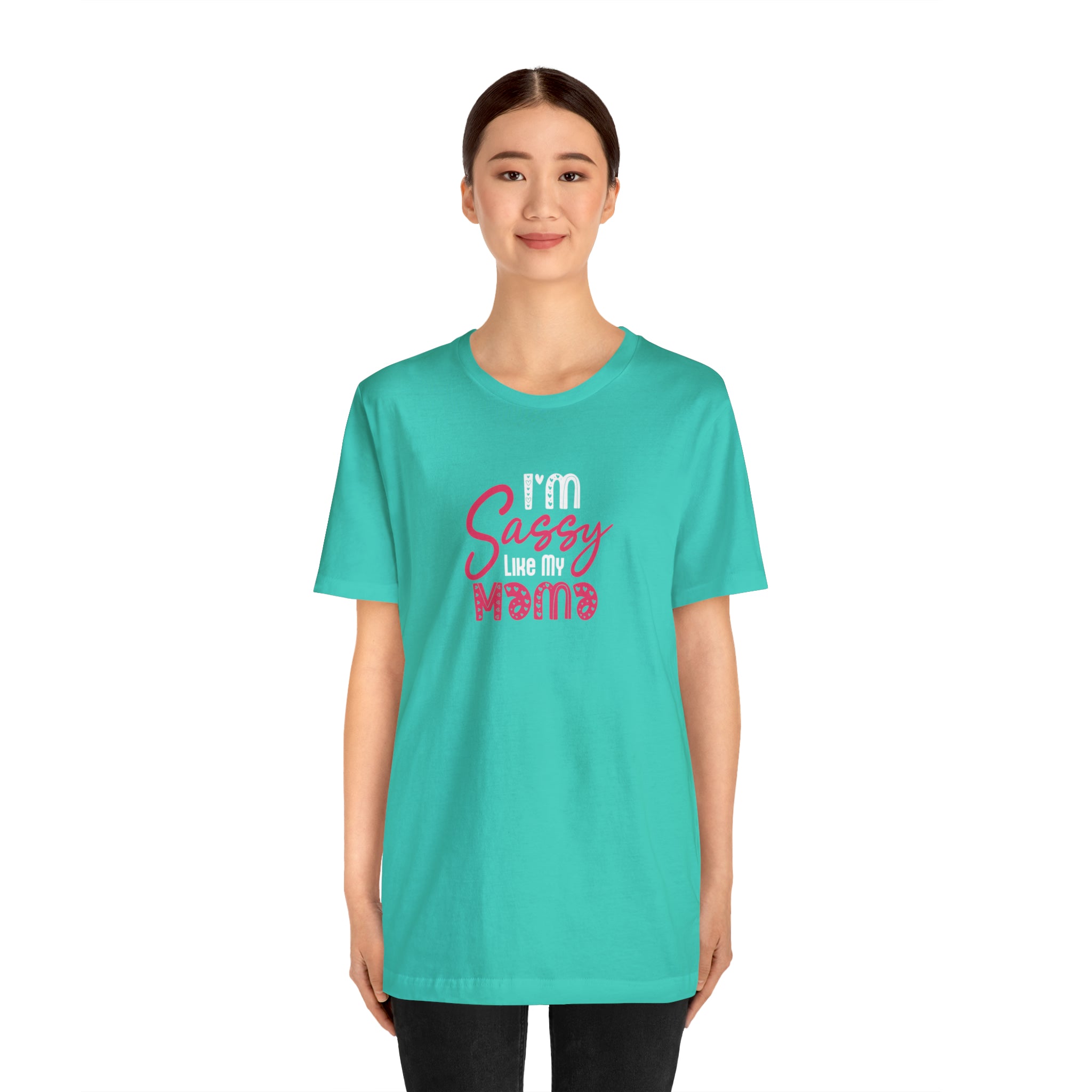 Fun and Stylish "I'm Sassy Like My Mama" Shirt for Fashionable Moms